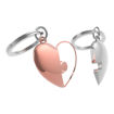 Picture of MTM PUZZLE HEART KEYRING ROSE GOLD AND SILVER